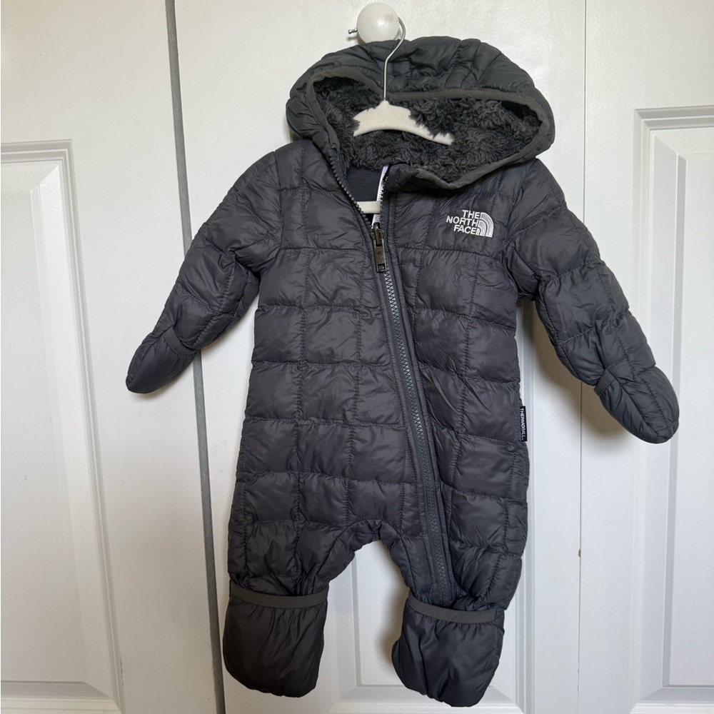 The North Face Charcoal Kids Puffer One Piece
